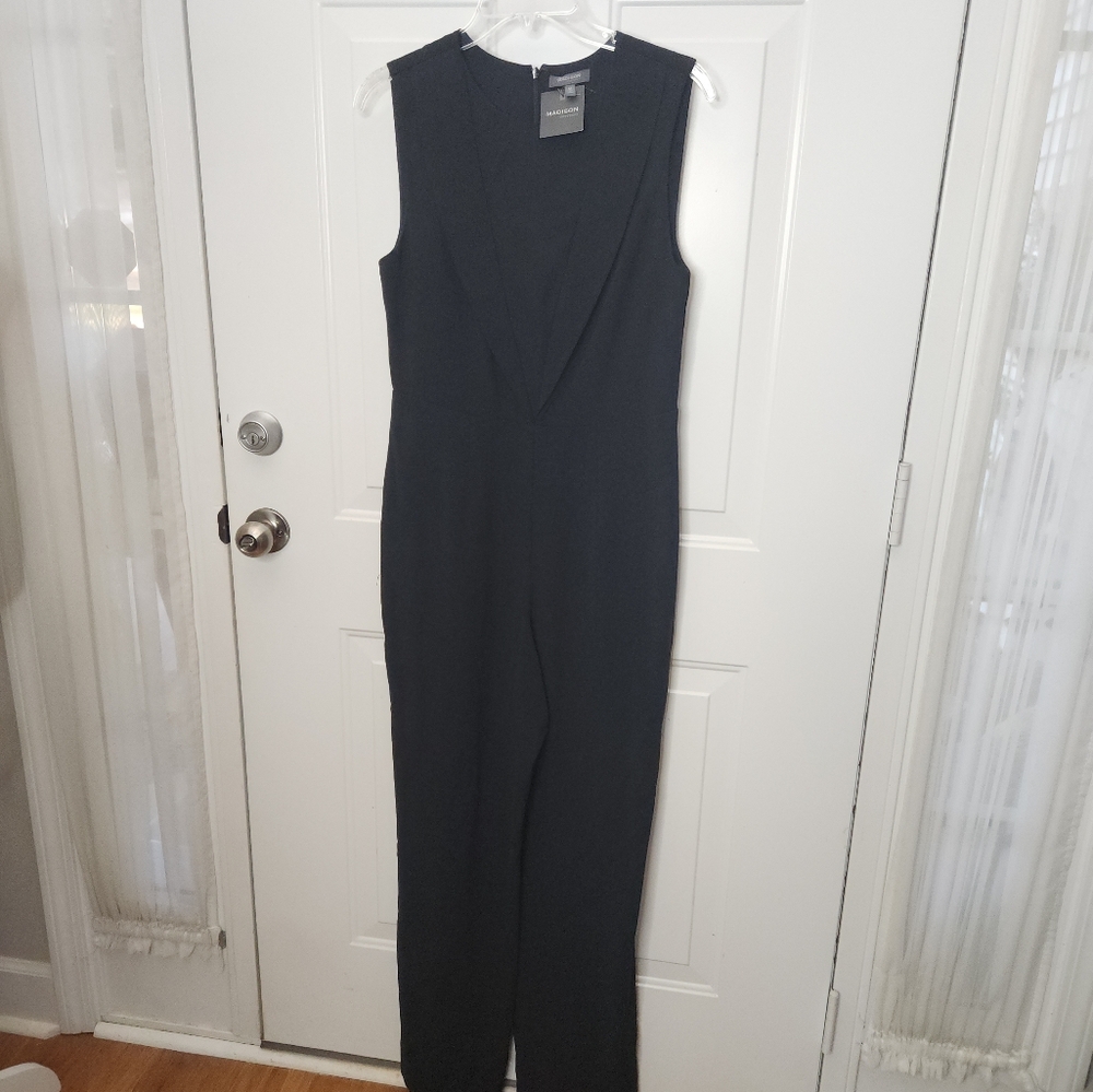 NWT‎ Madison Black Jumpsuit  Size Medium